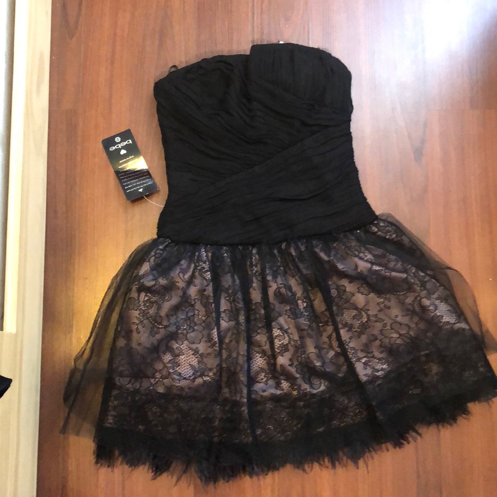 Strapless Bridgett Bebe dress